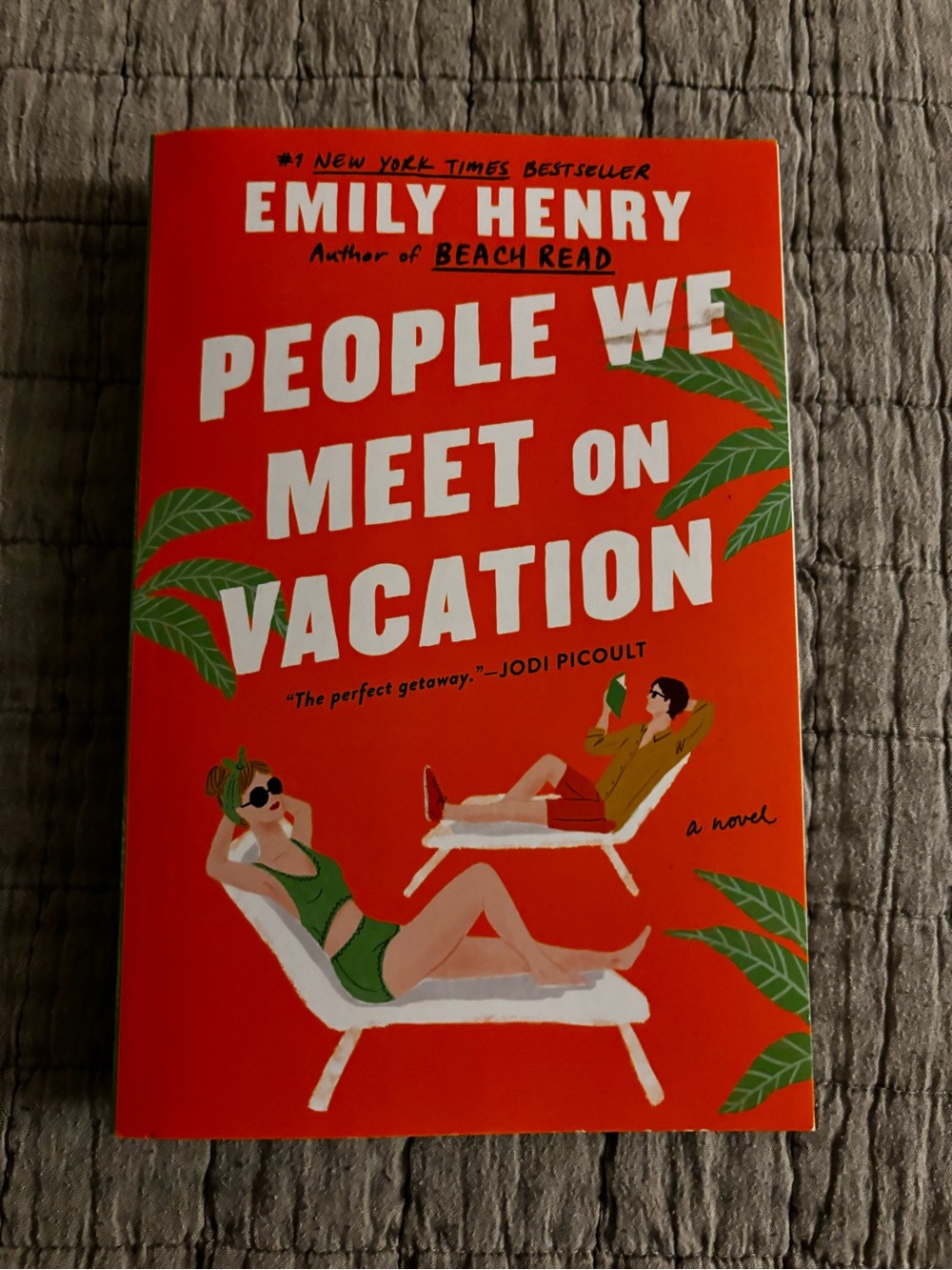 People We Meet On Vacation by Emily Henry - Bright Orange Cover